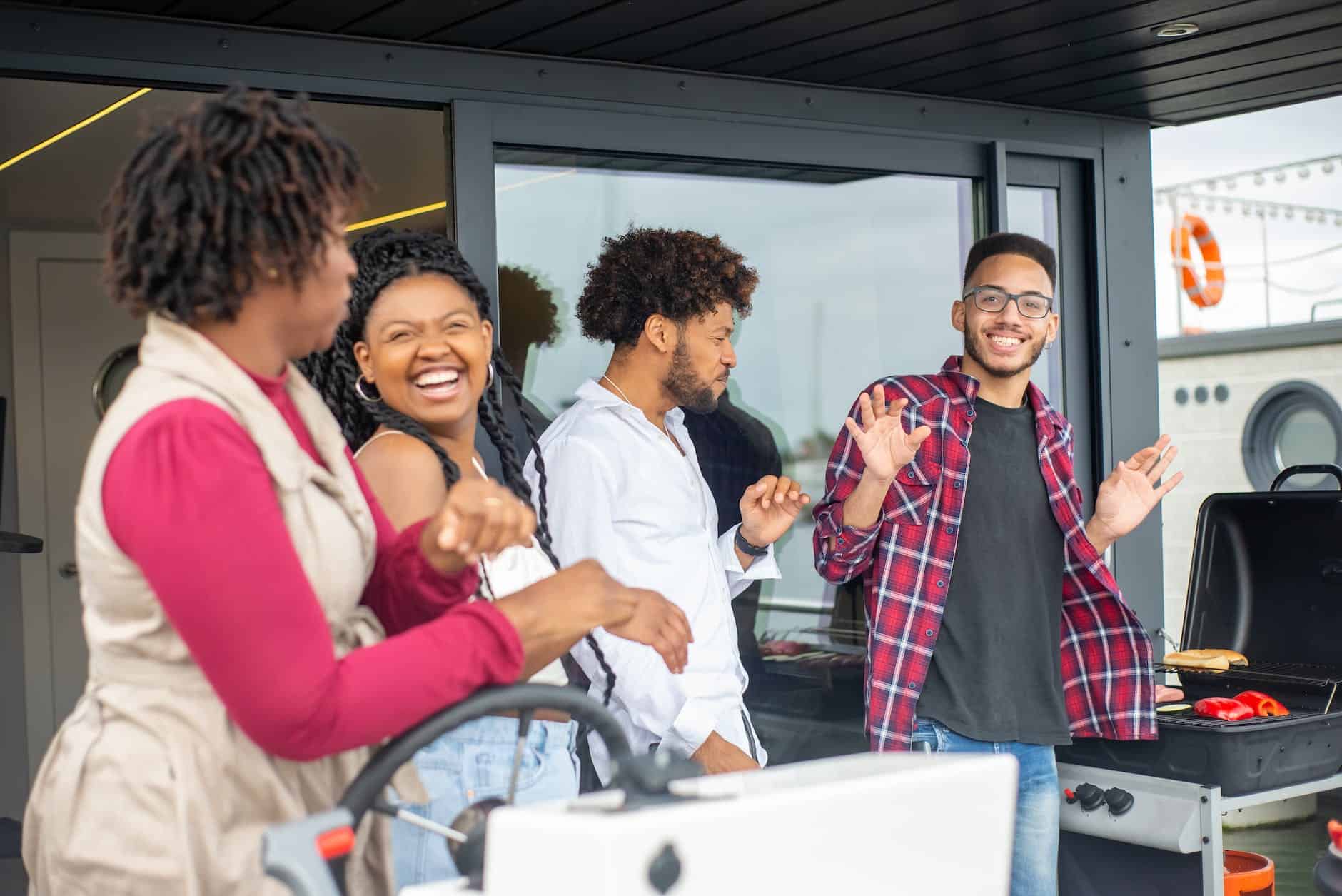 people having fun together